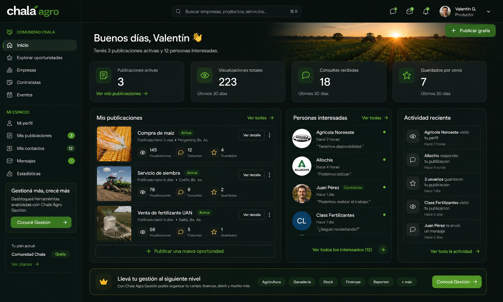Panel de control